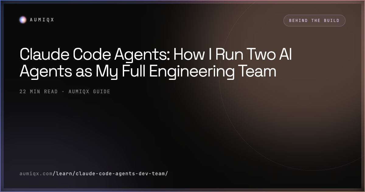 Claude Code Agents: How I Run Two AI Agents as My Full Engineering Team ...